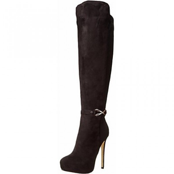 Women's Shoes Fleece / Leatherette Stiletto Heel F...