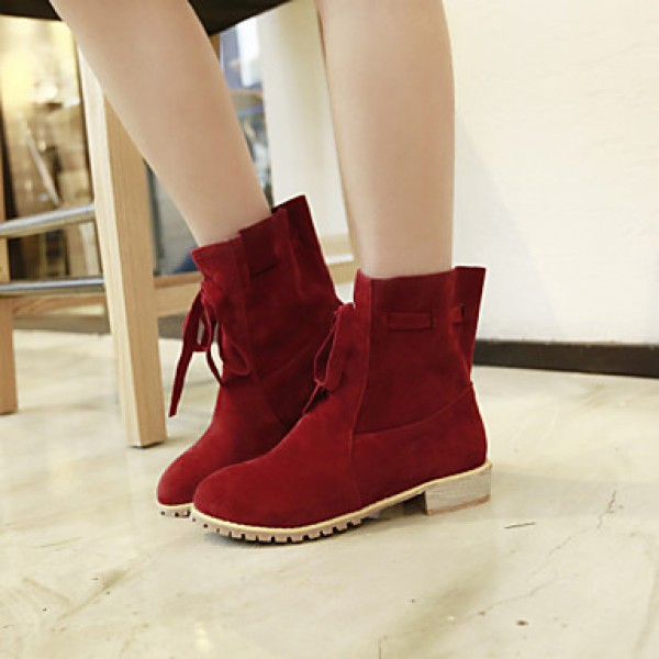 Women's Shoes Fleece Chunky Heel Fashion Boots/Rou...