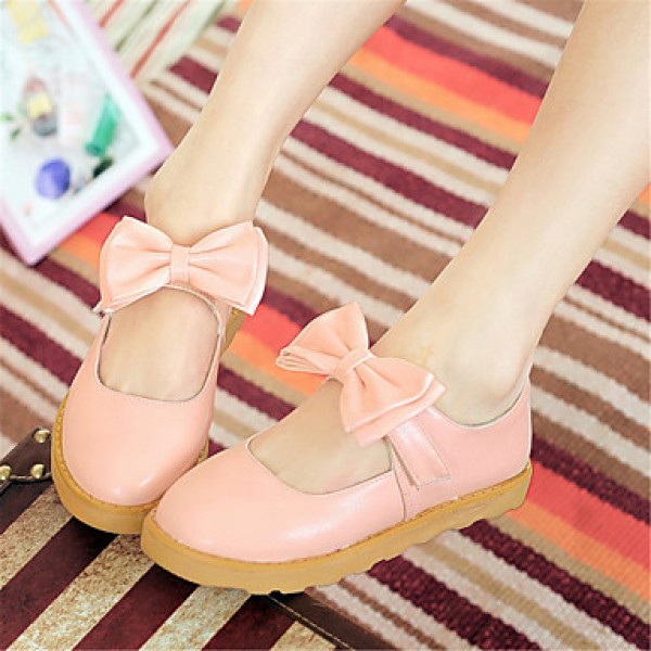 Women's Spring / Summer / Fall Round Toe Leatheret...