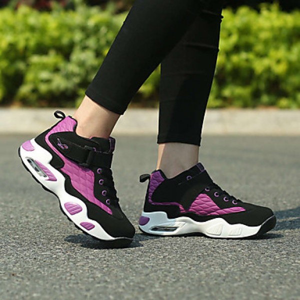 Women's Athletic Shoes Comfort Synthetic Party & Evening / Athletic / Casual Flat Heel Lace-upPurple /