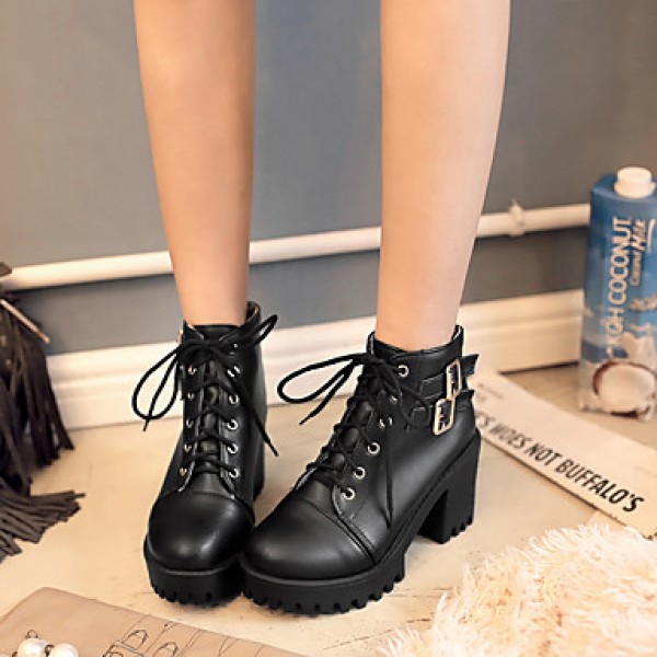 Women's Boots Platform / Fashion Boots / Bootie Leatherette Outdoor / Office & Career / Casual Platform Others