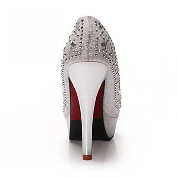 Women's Wedding Shoes Heels / Platform / Round Toe Heels Wedding / Office & Career / Party & Evening / Dress