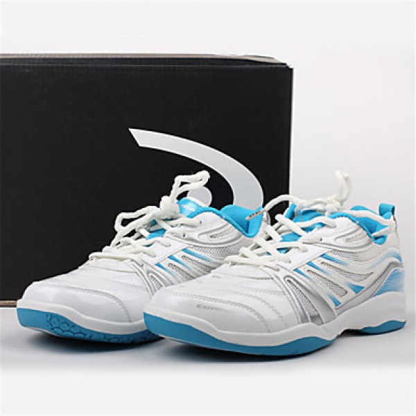 Women‘s Running Athletic Shoes Fall Comfort PU / Tulle Athletic Platform Lace-up Blue Badminton