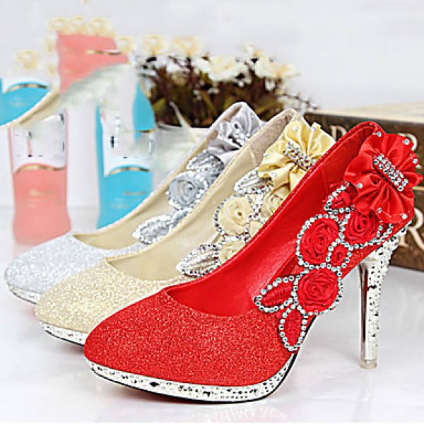 Women's Shoes Synthetic Stiletto Heel Round Toe Pumps DressMore Colors available