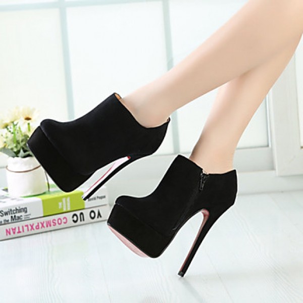 Women's Shoes 16CM Heel Height Sexy Round Toe Stil...