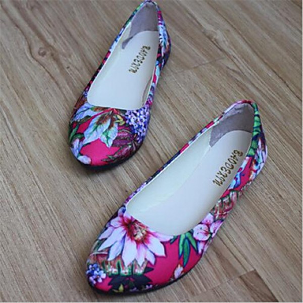 Women's Shoes Flat Heel Round Toe Flats Casual Bla...