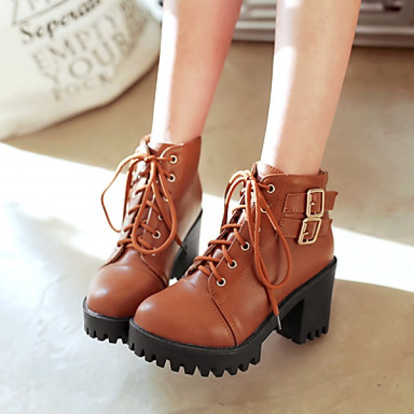 Women's Boots Platform / Fashion Boots / Bootie Leatherette Outdoor / Office & Career / Casual Platform Others