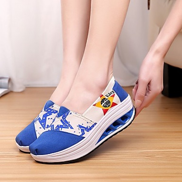 Women's Shoes Tulle Spring /Winter Wedges / Roller Skate Shoes / Creepers / Comfort / Flats Sneakers /