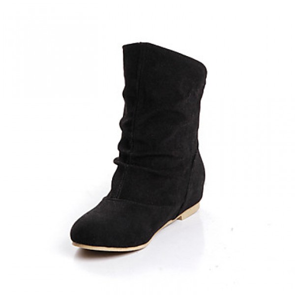 Women's Shoes Flat Heel Fashion Boots/Round Toe Bo...