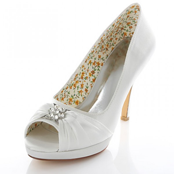 Women's Wedding Shoes Heels / Peep Toe Sandals Wed...