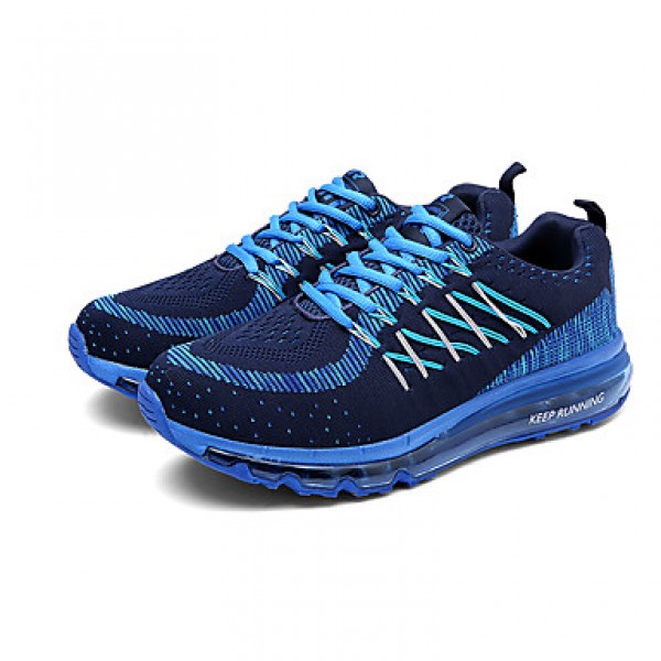 Unisex Running Athletic Shoes Spring / Fall Comfort Fabric Casual Flat Heel Blue / Green / Red Sneaker