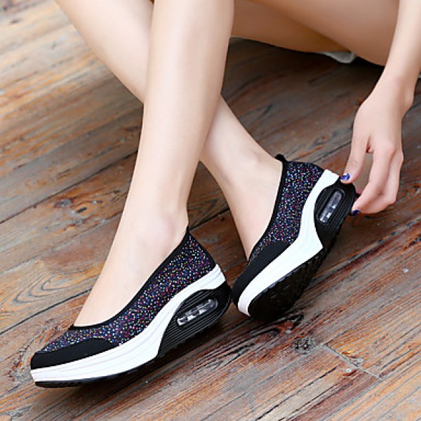 Women's Shoes Fabric Spring / Summer / Fall / Winter Wedges / Roller Skate Shoes / Creepers / Comfort /