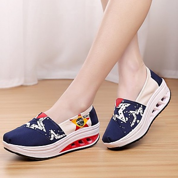 Women's Shoes Tulle Spring /Winter Wedges / Roller Skate Shoes / Creepers / Comfort / Flats Sneakers /